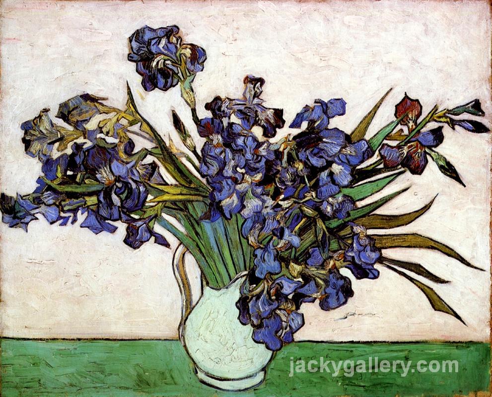 Vase with Irises, Van Gogh painting